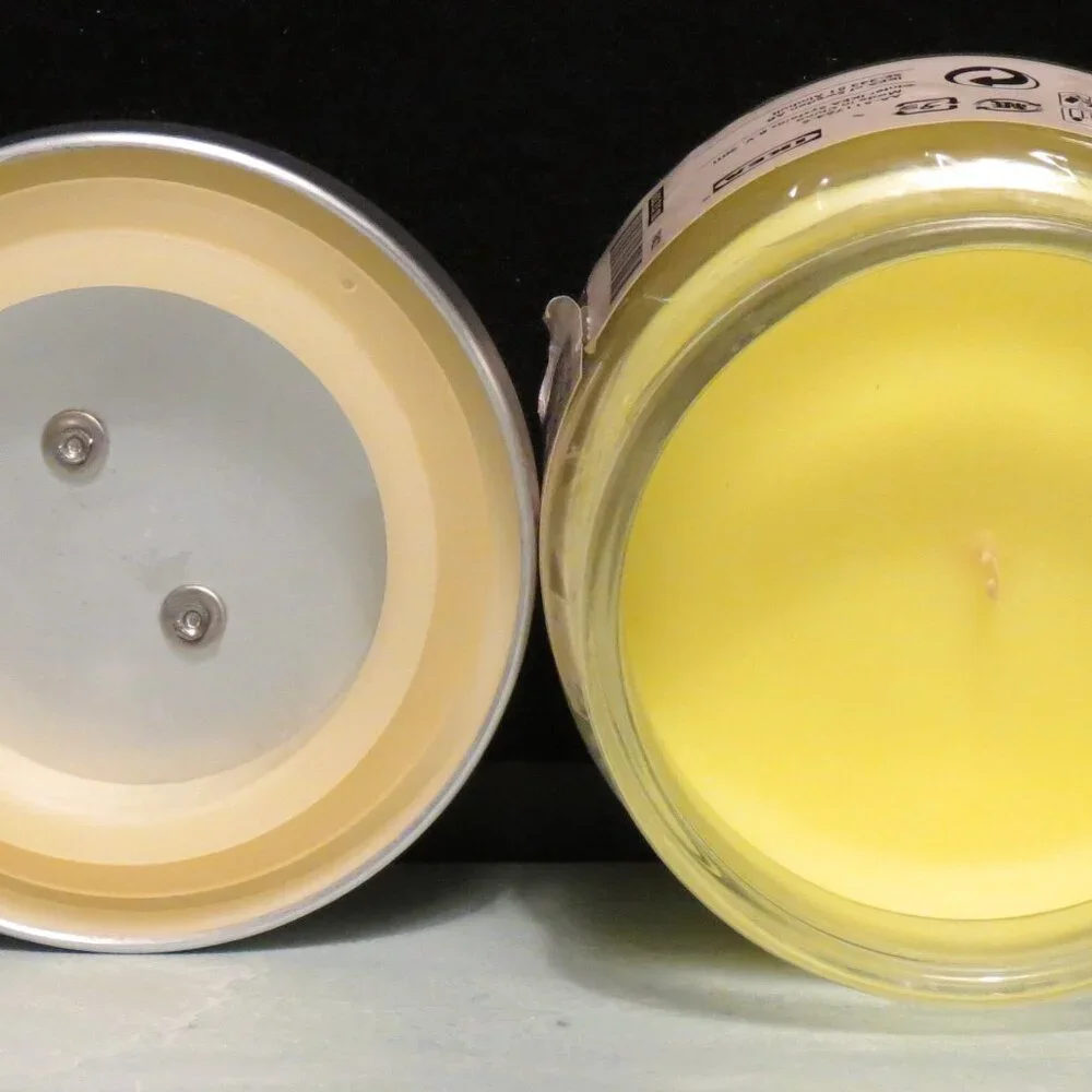 IKEA Lemon Scented 15 Hour Candle in Jar/NOB